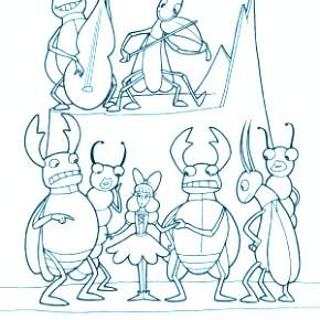 Раскраска Дюймовочка