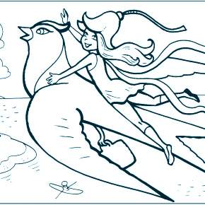 Раскраска Дюймовочка