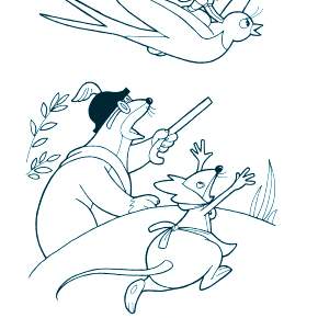 Раскраска Дюймовочка