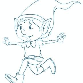 Раскраска Эльфы Раскраска Эльфы