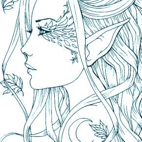 Раскраска Эльфы Раскраска Эльфы