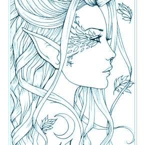 Раскраска Эльфы Раскраска Эльфы