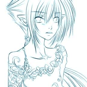 Раскраска Эльфы Раскраска Эльфы