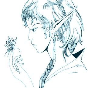 Раскраска Эльфы Раскраска Эльфы