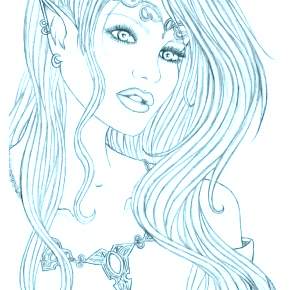 Раскраска Эльфы Раскраска Эльфы