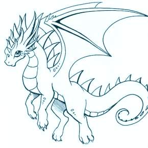 Раскраска Драконы