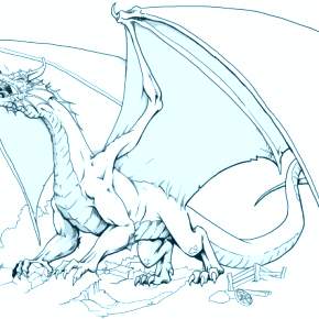 Раскраска Драконы