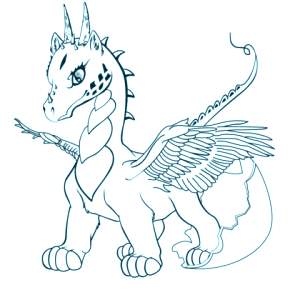 Раскраска Драконы