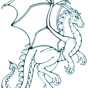Раскраска Драконы
