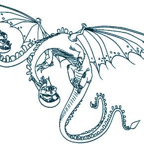 Раскраска Драконы