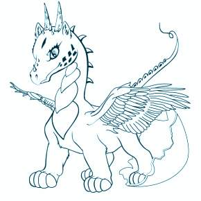 Раскраска Драконы