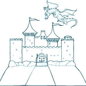 Раскраска Драконы