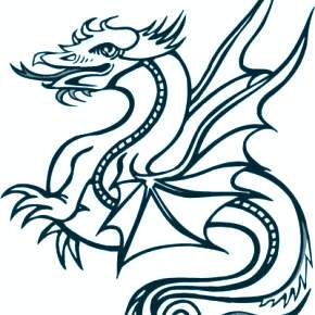 Раскраска Драконы