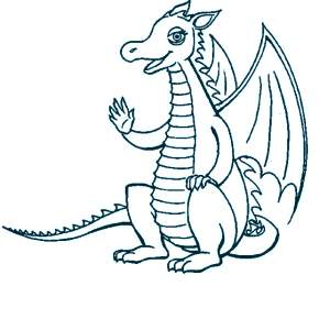 Раскраска Драконы