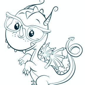 Раскраска Драконы