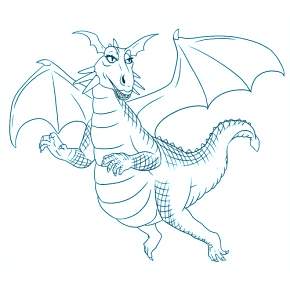 Раскраска Драконы