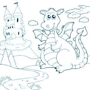 Раскраска Драконы