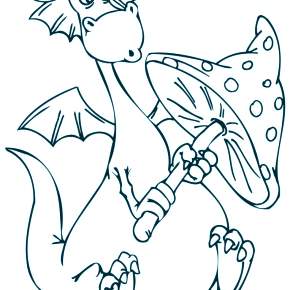 Раскраска Драконы