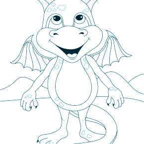 Раскраска Драконы