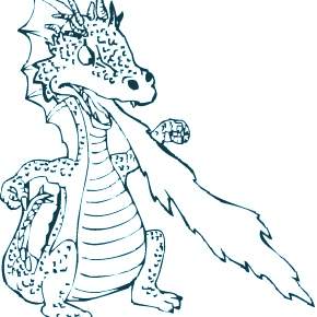 Раскраска Драконы