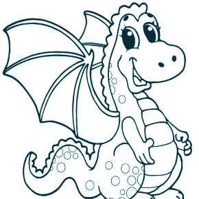 Раскраска Драконы