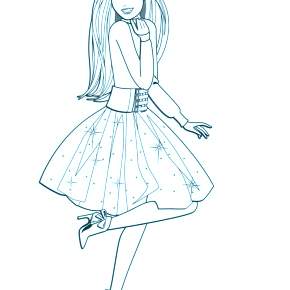 Раскраска Модницы Раскраска Модницы