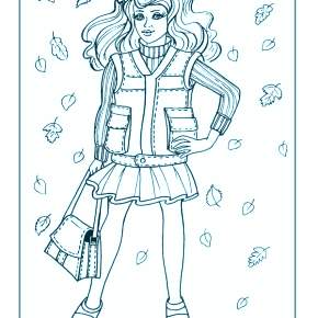 Раскраска Модницы Раскраска Модницы