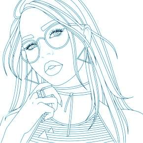 Раскраска Модницы Раскраска Модницы