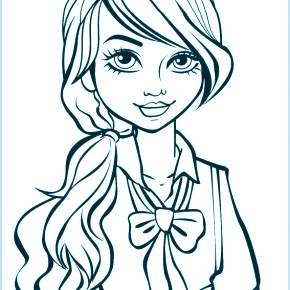 Раскраска Модницы Раскраска Модницы