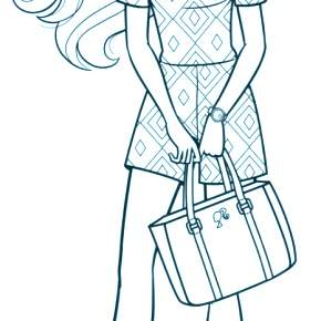 Раскраска Модницы Раскраска Модницы