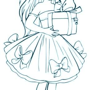 Раскраска Модницы Раскраска Модницы