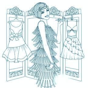Раскраска Модницы Раскраска Модницы