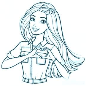 Раскраска Модницы Раскраска Модницы