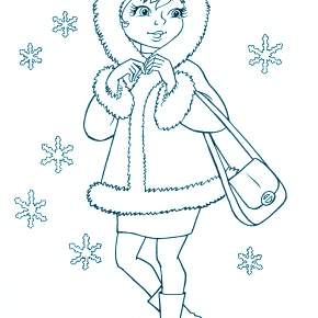 Раскраска Модницы Раскраска Модницы