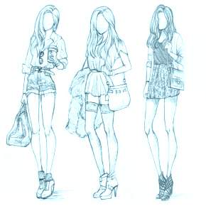 Раскраска Модницы Раскраска Модницы