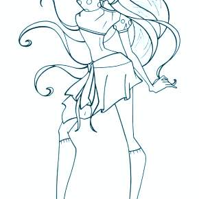 Раскраска Модницы Раскраска Модницы