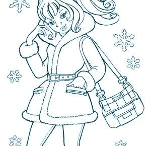 Раскраска Модницы Раскраска Модницы