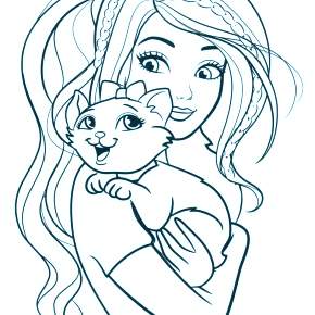 Раскраска Модницы Раскраска Модницы