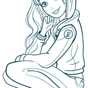 Раскраска Модницы Раскраска Модницы