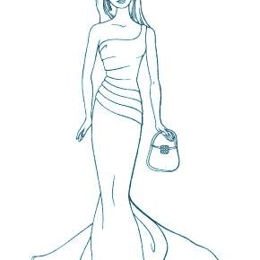 Раскраска Модницы Раскраска Модницы