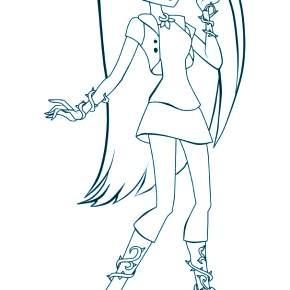 Раскраска Модницы Раскраска Модницы