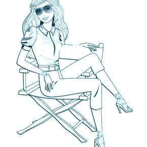 Раскраска Модницы Раскраска Модницы