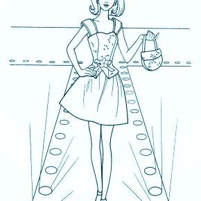 Раскраска Модницы Раскраска Модницы