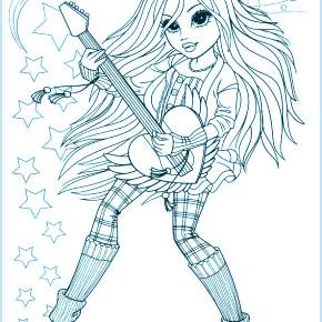 Раскраска Модницы Раскраска Модницы