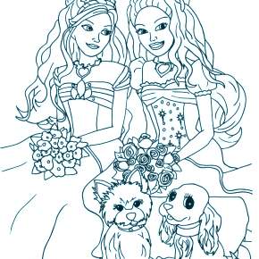 Раскраска Модницы Раскраска Модницы