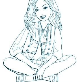Раскраска Модницы Раскраска Модницы
