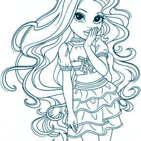 Раскраска Модницы Раскраска Модницы