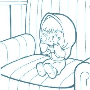 Раскраска Маша и Медведь