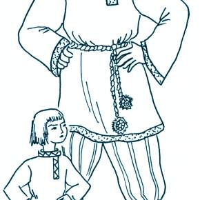 Раскраска Национальные костюмы Раскраска Национальные костюмы