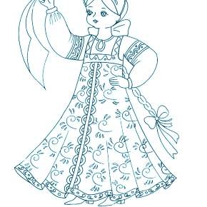 Раскраска Национальные костюмы Раскраска Национальные костюмы